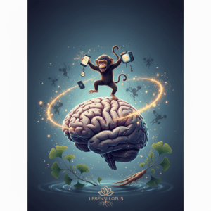 E-Book Cover: Der Affen-Geist Zähmer – Guide für Fokus, Resilienz und Adaptogene