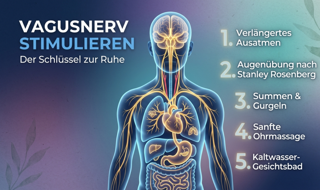 Vagusnerv stimulieren 5 einfache Übungen gegen innere Unruhe und Stress 
Beratung für Naturheilkunde lebenslotus.com  Depressionen & Burnout