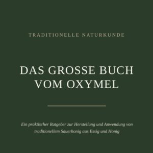 Ur-Elixier Oxymel Praxishandbuch E-Book mit frischen Äpfeln, Kräutern und dem gratis Bonus-Guide zur Apfelessig-Herstellung.